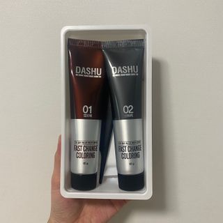 다슈코리아 다슈 컬러 패스트 체인지 염색약 자연갈색 — 5점을 준 리뷰어가 2021년 7월 올린 사용 사진