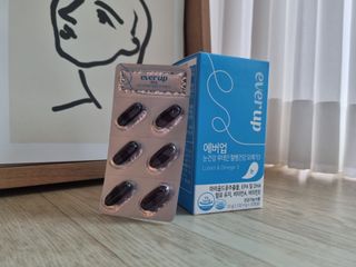 [몸엔용] 에버업 멀티비타민&미네랄, 눈건강 루테인 혈행건강 오메가3, 면역 프로바이오틱스 3종 택1 — 4점을 준 리뷰어가 2022년 4월 올린 사용 사진
