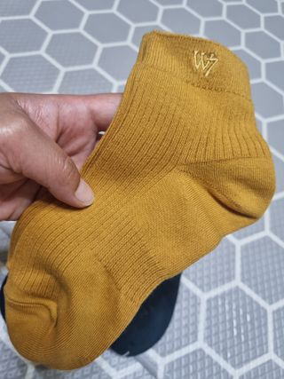[사이즈가 있는 양말 필로이] 남/여 골지 발목 양말 4족 세트 남【S, M, L, XL】여【S, M, L】_컬러 랜덤 — 5점을 준 리뷰어가 2022년 6월 올린 사용 사진