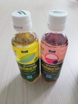 더그레잇티 콤부차 [매일유업] 더그레잇티 44kcal 콤부차 300ml *12개입 (오리지널 6개+베리리치 6개) — 3점을 준 리뷰어가 2023년 8월 올린 사용 사진