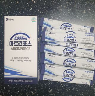 자연에온 아르긴포스 L-아르기닌 5555mg 스틱 15개입 1박스 — 5점을 준 리뷰어가 2021년 4월 올린 사용 사진