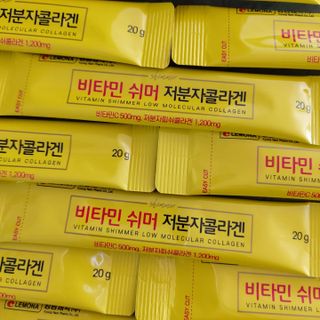 자연에온 경남제약 비타민 쉬머 저분자콜라겐 20g x 30포 — 5점을 준 리뷰어가 2021년 12월 올린 사용 사진