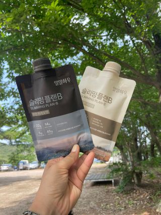 일일하우 슬리밍 플랜B 고소한 귀리맛, 진한 카카오맛 (체중조절식) — 4.5점을 준 리뷰어가 2023년 5월 올린 사용 사진