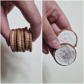 롯데제과 롯샌 카페크런치 — 5점을 준 리뷰어가 2021년 10월 올린 사용 사진