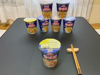 NISSIN 닛신 컵누들  4종 - 씨푸드오리지날, 씨푸드 스파이시, 씨푸드 커리, 씨푸드 XO소스 — 4점을 준 리뷰어가 2022년 11월 올린 사용 사진