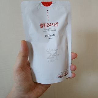 클린24시간 1BOX(5포) + 전용보틀(500ml) — 5점을 준 리뷰어가 2022년 12월 올린 사용 사진