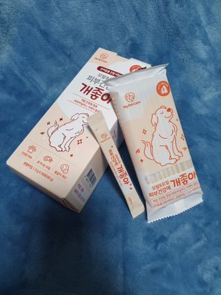 My Pet Care 모발과 모질 피부건강에 개좋아 — 3.5점을 준 리뷰어가 2021년 2월 올린 사용 사진