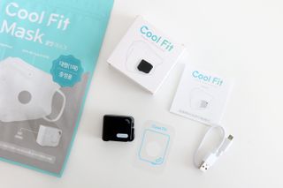 주식회사 휴레브 Cool Fit(마스크 공기 순환 장치) — 3점을 준 리뷰어가 2022년 11월 올린 사용 사진