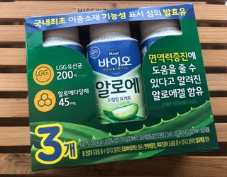 LIVE 매일바이오 알로에 드링킹 요거트 — 5점을 준 리뷰어가 2022년 4월 올린 사용 사진