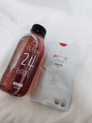 클린24시간 1BOX(5포) + 전용보틀(500ml) — 3점을 준 리뷰어가 2023년 2월 올린 사용 사진
