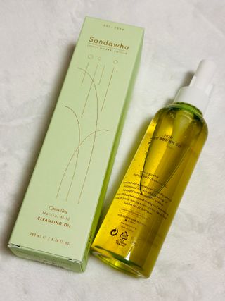 스킨큐어 산다화 순한 클렌징 동백 오일 200ml — 5점을 준 리뷰어가 2024년 1월 올린 사용 사진