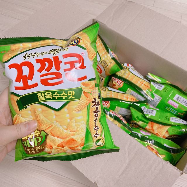 꼬깔콘 찰옥수수맛 리뷰 사진