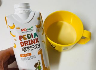 메디웰 페디아드링크 미니 바나나맛 — 5점을 준 리뷰어가 2021년 7월 올린 사용 사진