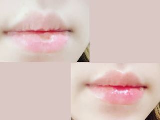 [후르디아] 올리브영 착한보습 비건 립버터 2종 — 5점을 준 리뷰어가 2021년 12월 올린 사용 사진