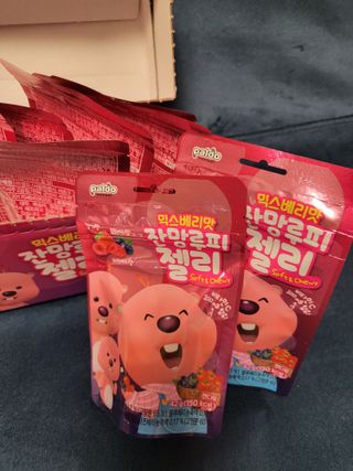 [팔도] 잔망루피젤리 믹스베리맛 42g 8개 — 5점을 준 리뷰어가 2022년 3월 올린 사용 사진