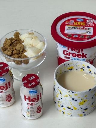 덴마크 프리 [하이(Hej!)]  패키지(요구르트, 그릭요거트) — 4점을 준 리뷰어가 2025년 8월 올린 사용 사진