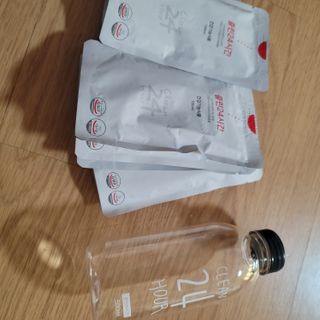 클린24시간 1BOX(5포) + 전용보틀(500ml) — 3점을 준 리뷰어가 2022년 8월 올린 사용 사진