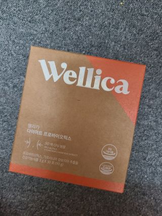 웰리카 다이어트 프로바이오틱스 — 3.5점을 준 리뷰어가 2021년 2월 올린 사용 사진