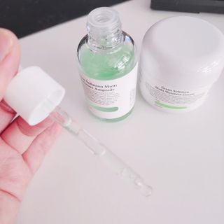 [녹산] 그린 솔루션 멀티 수분 앰플 + 그린 솔루션 멀티 수분크림 — 5점을 준 리뷰어가 2022년 11월 올린 사용 사진