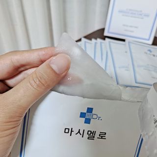 닥터마시멜로 닥터마스멜로 마블러스 아쿠아 클리닉 마스크 — 5점을 준 리뷰어가 2021년 7월 올린 사용 사진