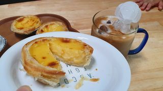 디앙뜨 포르투갈 에그타르트 오리지널 맛+패션후르츠+초콜릿타르트 맛 중 택1 — 5점을 준 리뷰어가 2021년 8월 올린 사용 사진
