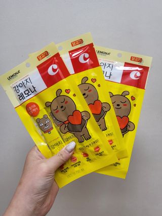 [레모나] 강아지 레모나 강아직 영양 간식 4종 택 1 — 5점을 준 리뷰어가 2023년 12월 올린 사용 사진