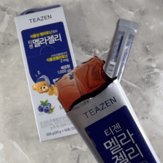 [티젠] 식물성 멜라토닌 함유 멜라티 & 멜라젤리 — 5점을 준 리뷰어가 2025년 6월 올린 사용 사진
