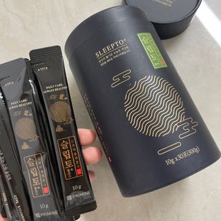 프리마인 자체 기업부설 연구소에서 찾아낸 건강한 수면의 비밀.  슬립토 플러스 30포 — 5점을 준 리뷰어가 2023년 5월 올린 사용 사진