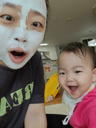 리더스코스메틱 리더스 밀크 스폰지 마스크 — 5점을 준 리뷰어가 2021년 2월 올린 사용 사진