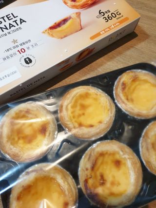 디앙뜨 포르투갈 에그타르트 오리지널 맛+패션후르츠 맛 중 택1 — 5점을 준 리뷰어가 2021년 7월 올린 사용 사진
