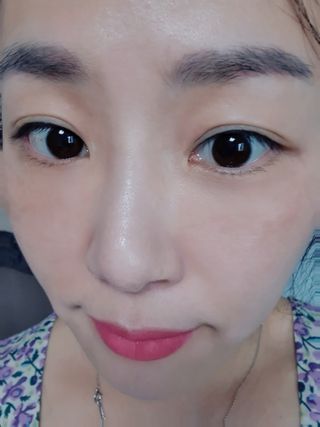 렌시스 LENSSIS [ 렌시스 ] 꾸안꾸템 , 낀 듯 안 낀 듯 자연스러운 ＃블리스시리즈 1개월용 ｜ 2컬러 중 택1 ｜ — 5점을 준 리뷰어가 2021년 4월 올린 사용 사진