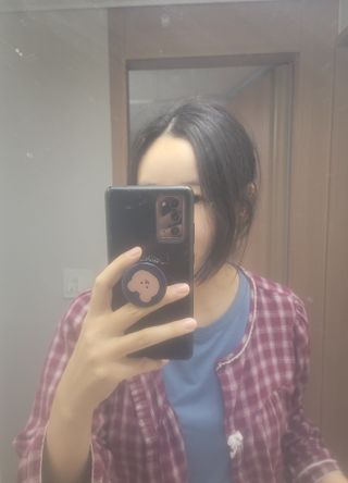 핑크에이지 [렛츠뱅] 수제 시스루뱅 라지 — 4.5점을 준 리뷰어가 2023년 1월 올린 사용 사진