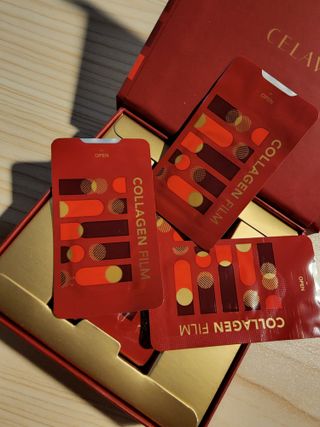 프리마인 귀족의 콜라겐, 92배 흡수율. 럭셔리 프리미엄 셀라브 콜라겐필름 30매 — 5점을 준 리뷰어가 2022년 6월 올린 사용 사진