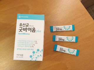 프리마인 유산균 국가지정연구소 선정, 살아있는 생유산균 200억 마리의 힘. 유산균n굿바이옴플러스 — 5점을 준 리뷰어가 2021년 11월 올린 사용 사진