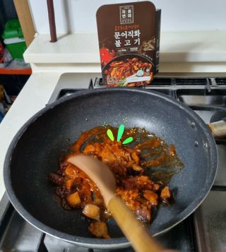 자연풍미 문어직화볶음 3종 (불고기, 불곱창, 치즈불닭) — 5점을 준 리뷰어가 2022년 6월 올린 사용 사진