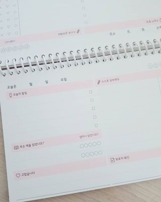 리훈 차일드라이크 초등학생 스터디 플래너 — 3점을 준 리뷰어가 2022년 3월 올린 사용 사진