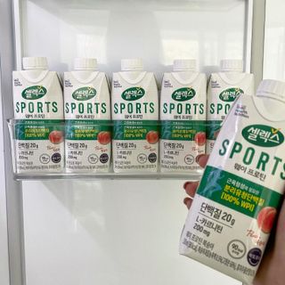 셀렉스스포츠 셀렉스 스포츠 웨이 프로틴 복숭아_ 330ml x 12팩 — 5점을 준 리뷰어가 2021년 3월 올린 사용 사진