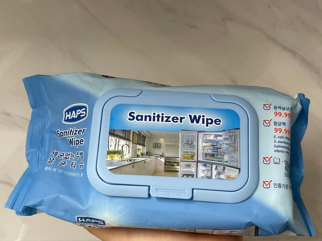 햅스 세균없는 주방 대형 2팩, HAPS sanitizer wipe 리뷰 사진
