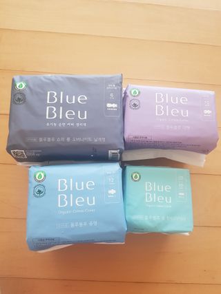 블루블루 유기농 순면 커버 생리대 — 5점을 준 리뷰어가 2021년 1월 올린 사용 사진