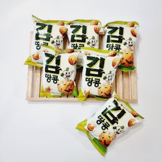 오리온 오징어땅콩의 짭짤고소 신제품, 구운김땅콩 — 5점을 준 리뷰어가 2022년 5월 올린 사용 사진