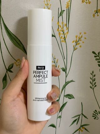 리생 [Re생] 퍼팩트 앰플 이중 기능성 미스트 100ml  피부미백 주름개선 = 총 2개 200ml 증정 — 4.5점을 준 리뷰어가 2021년 9월 올린 사용 사진