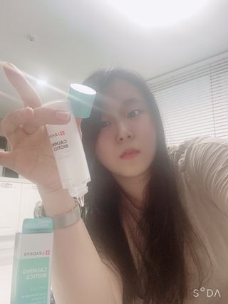 리더스코스메틱 카밍 바이오틱스 앰플 — 4점을 준 리뷰어가 2021년 4월 올린 사용 사진