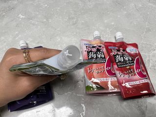 ORIHIRO 오리히로 곤약젤리 제로칼로리 130g 4종 4팩(맛별로 1팩씩) — 5점을 준 리뷰어가 2023년 1월 올린 사용 사진