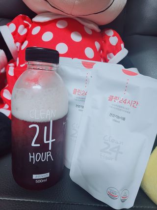 클린24시간 1BOX(5포) + 전용보틀(500ml) — 5점을 준 리뷰어가 2022년 7월 올린 사용 사진