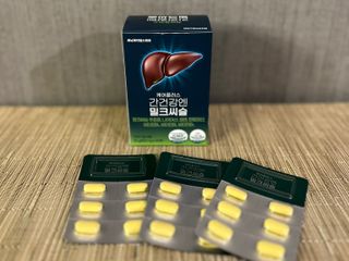 [경남제약헬스케어] 케어플러스 간건강엔 밀크씨슬 500mg 60정/2개월분/비타민B 5종+세레늄 — 5점을 준 리뷰어가 2024년 1월 올린 사용 사진