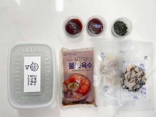 마라도푸드 최강달인 물회 맛집 38년 전통 백년가게 포항 마라도회식당 — 4점을 준 리뷰어가 2023년 5월 올린 사용 사진