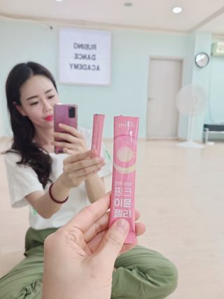 [인디닥터] 면역 생생 핑크 이뮨 젤리 — 5점을 준 리뷰어가 2022년 6월 올린 사용 사진