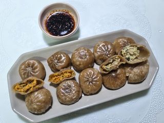 굽네몰 [굽네] 닭가슴살 만두 3종 9팩 — 5점을 준 리뷰어가 2021년 9월 올린 사용 사진