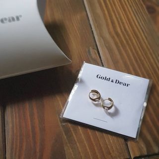 [골드앤디어] 14K 사선 큐빅 원터치 귀걸이_3color — 5점을 준 리뷰어가 2021년 6월 올린 사용 사진
