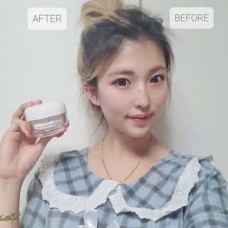 랑스레 매직피치 화이트닝 파워 화이트닝크림 — 5점을 준 리뷰어가 2021년 2월 올린 사용 사진